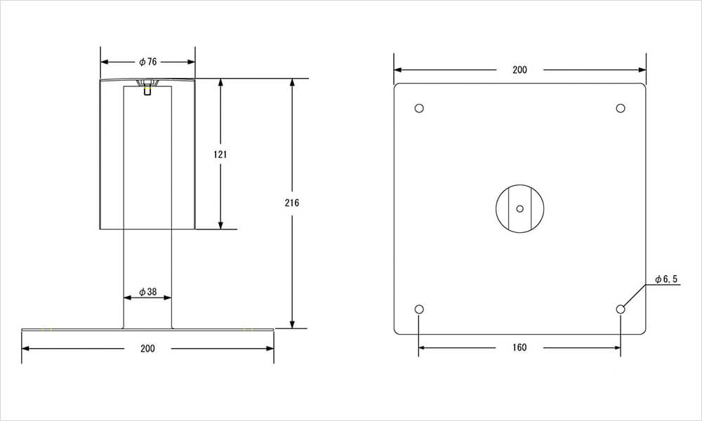 脱気筒 断熱防水用1重 サイズ表